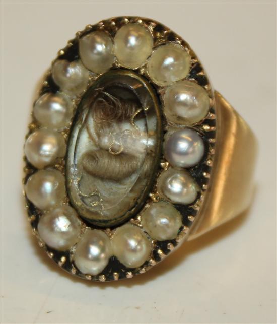 Victorian mourning ring